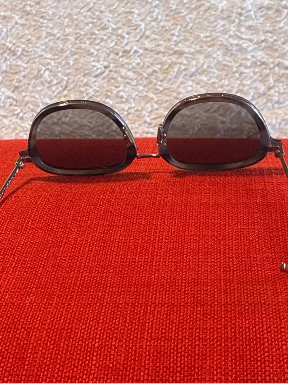BERLUTI Rund Acetate Frame Silver Sunglasses Sonnenbrille Brille Glasses
